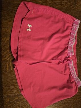 Under Armour Bright Pink Women's Athletic Shorts